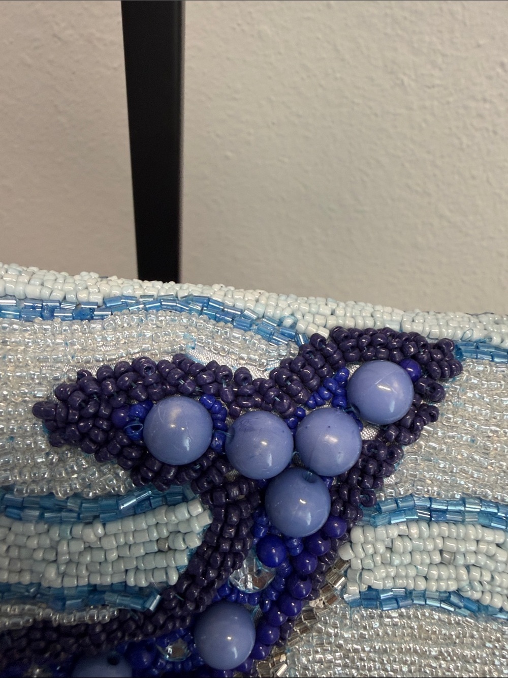 Handcrafted In India | Beaded Whale / Crab Ocean Motif w/ Matching Bag Charm - Picture 11 of 14
